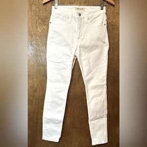 Madewell (25P) Curvy high-rise skinny jeans in white